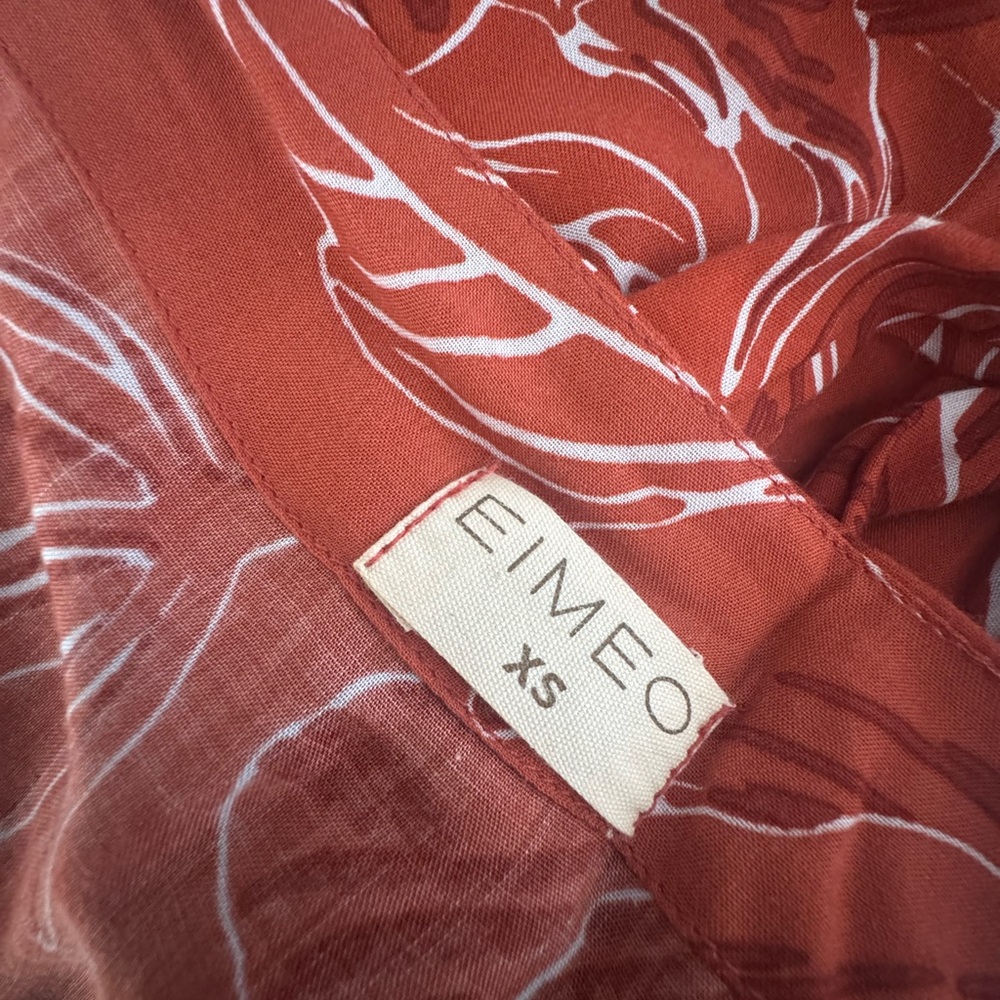 Eimeo Temae wrap skirt in rust XS - Picture 2 of 4